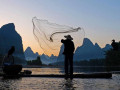 Vissers in Yangshuo