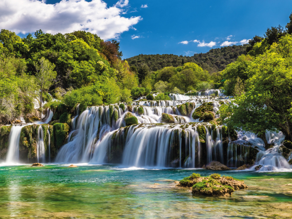 ...Krka watervallen in Kroatië
