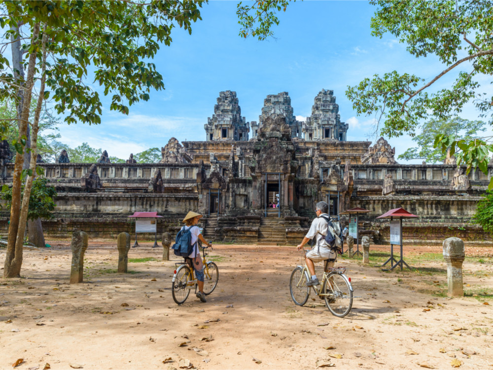 Fietsen in Angkor