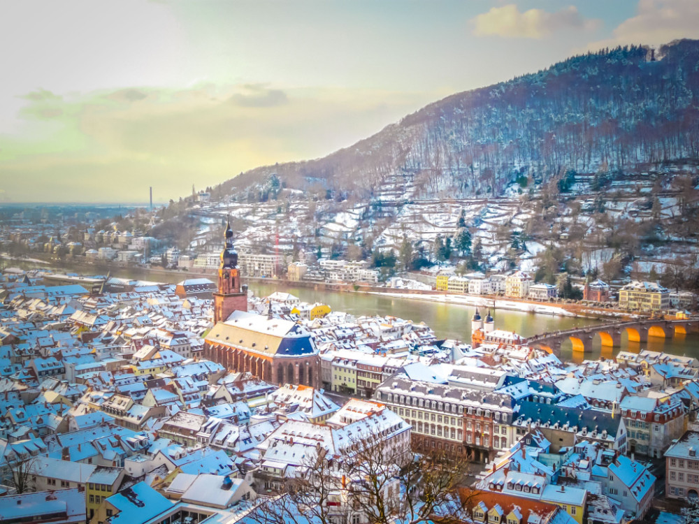 Heidelberg in de winter