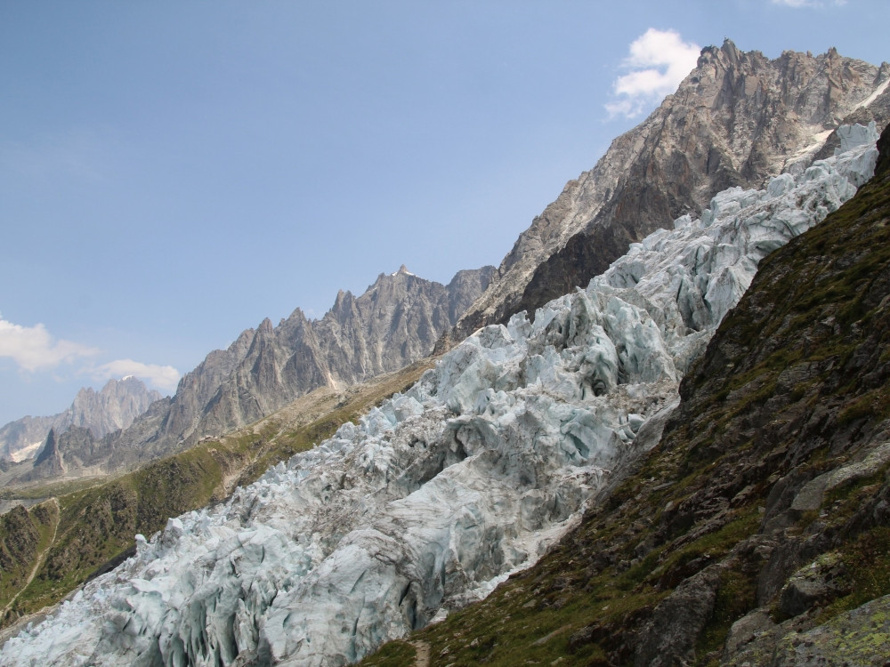 Glacier des Bossons met Aiguille du Midi