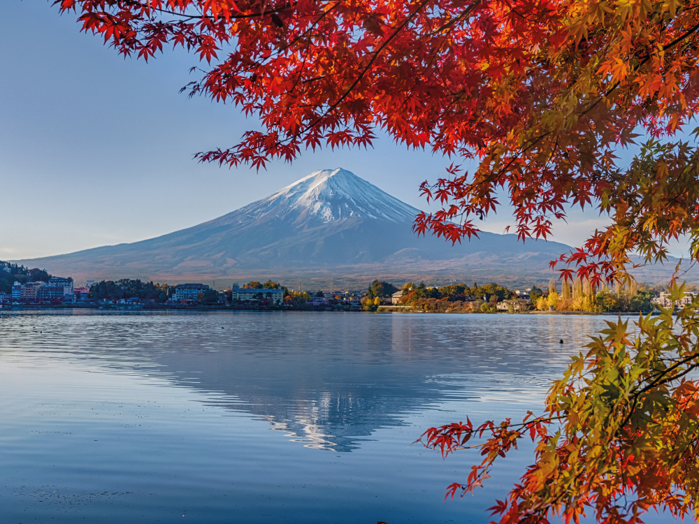 Mt. fuji in de herfst