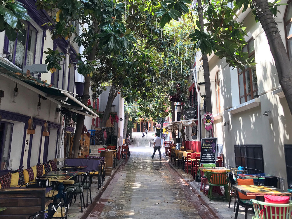 Gezellige straatjes in Izmir