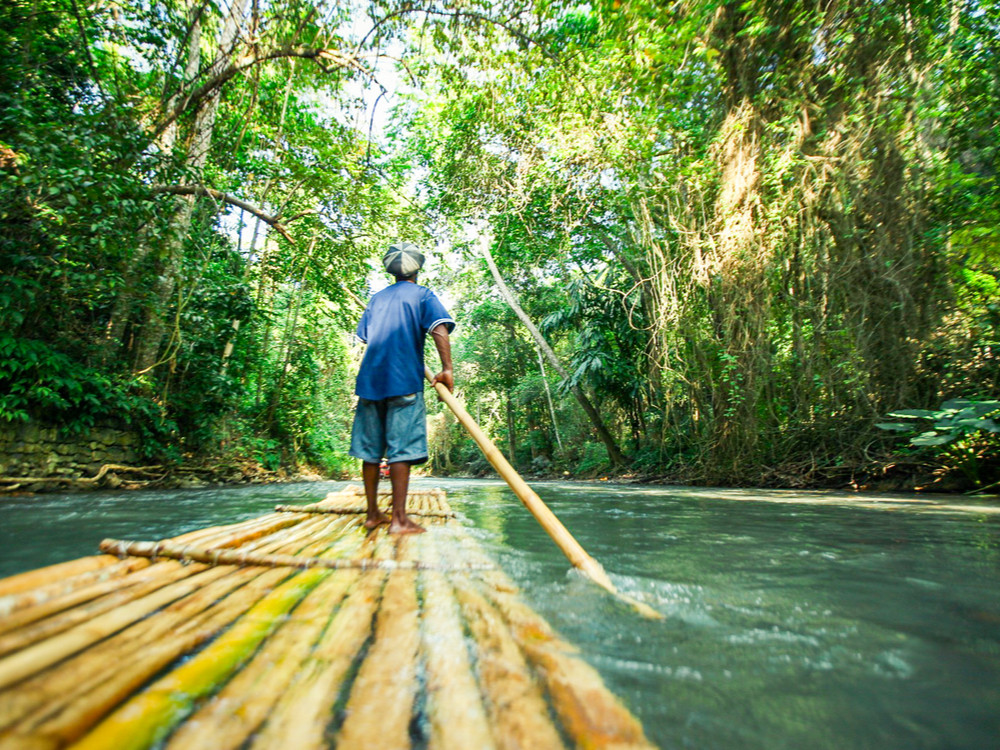 Rivier raften in Jamaica