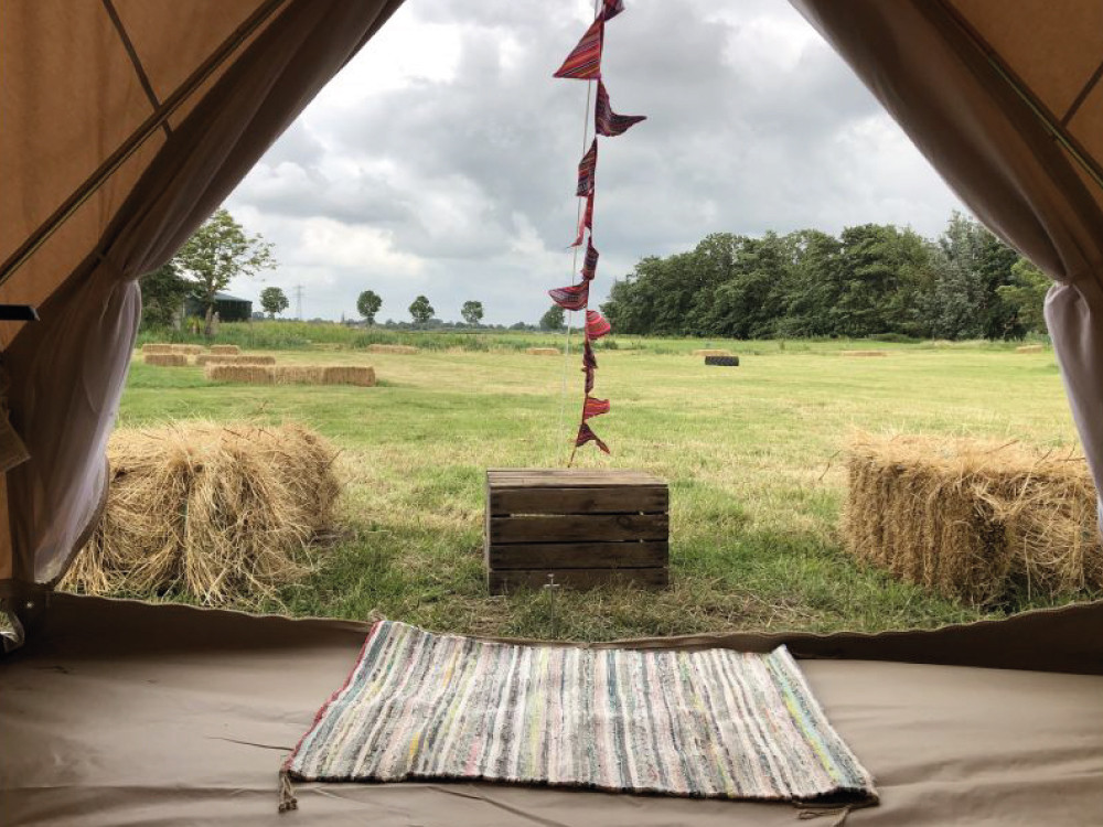 Micro camping bij de boer