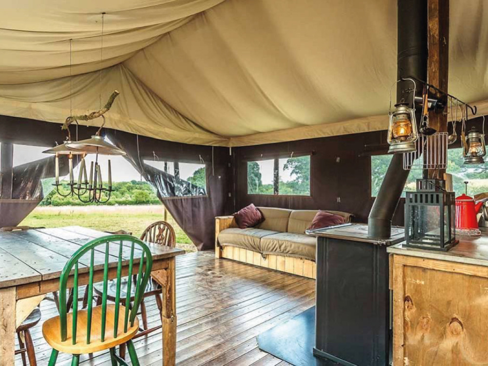 Luxe tent op Ameland