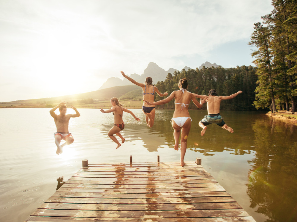 Vakantie bij een meer