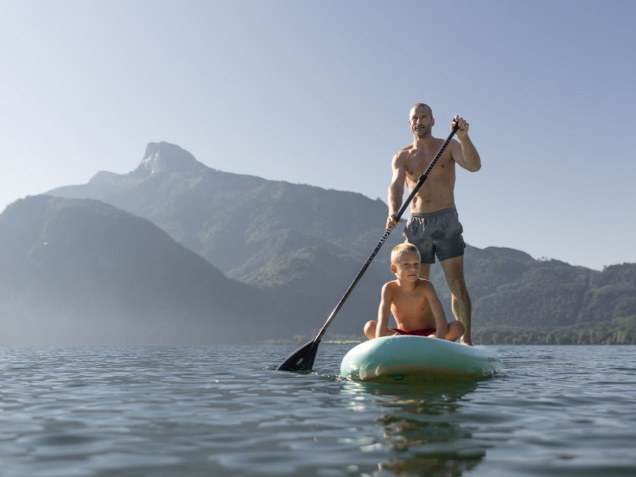 Stand up paddling Mondsee