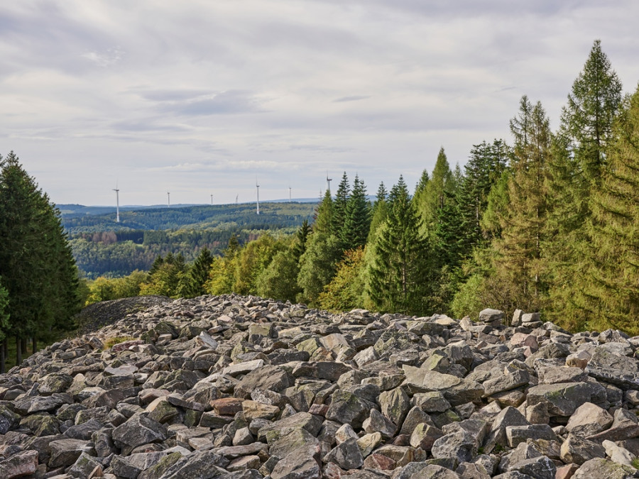 Nonnweiler Ausblick über den Keltischen Ringwall Otzenhausen