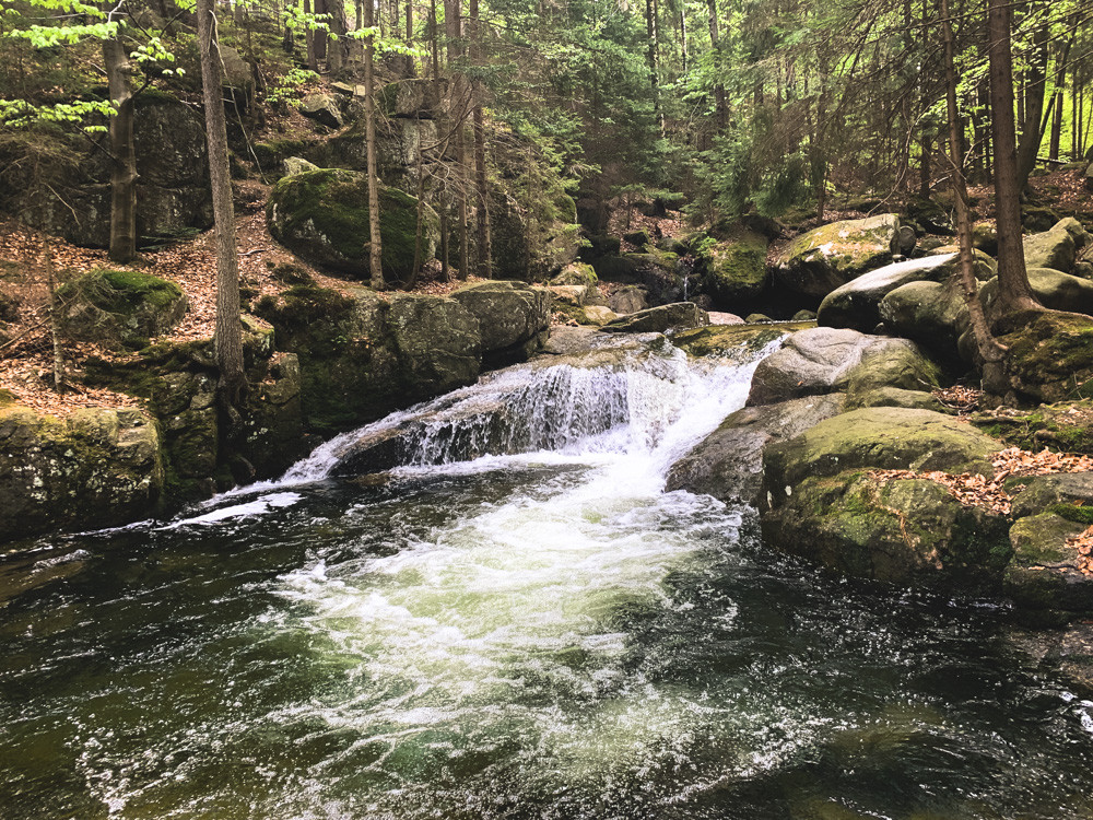 Natuurreservaat bij Podgorna waterval