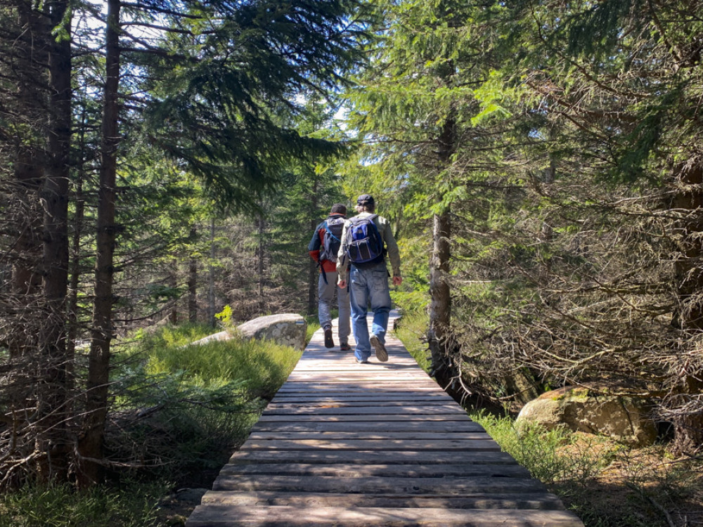 Wandelen richting Sniezne Kotly