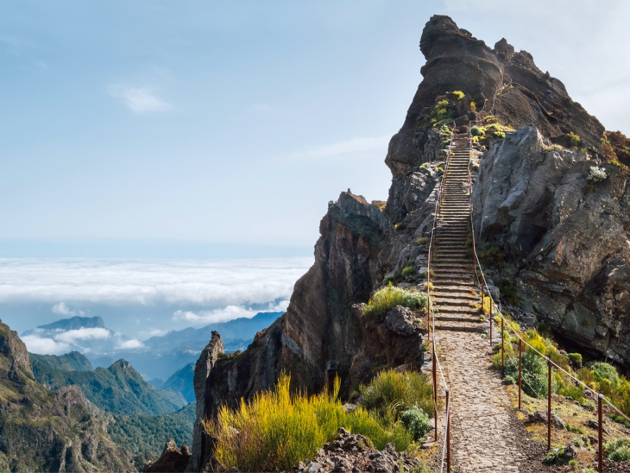 Stairs to heaven bergen Madeira