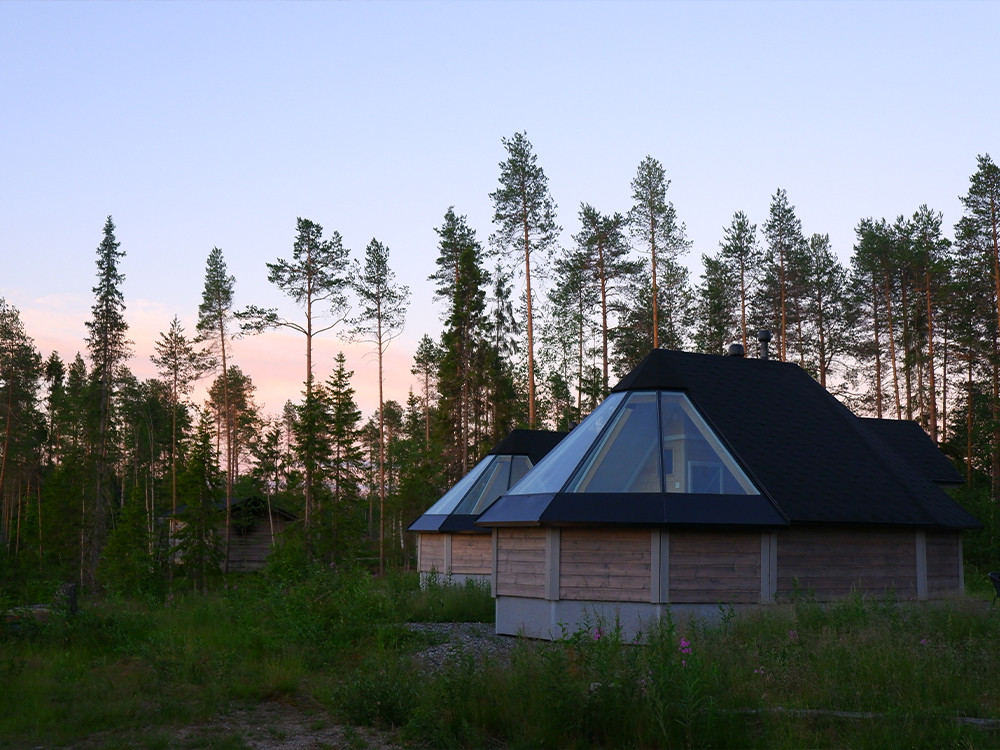 Aurora lodges bij Saija Lodge