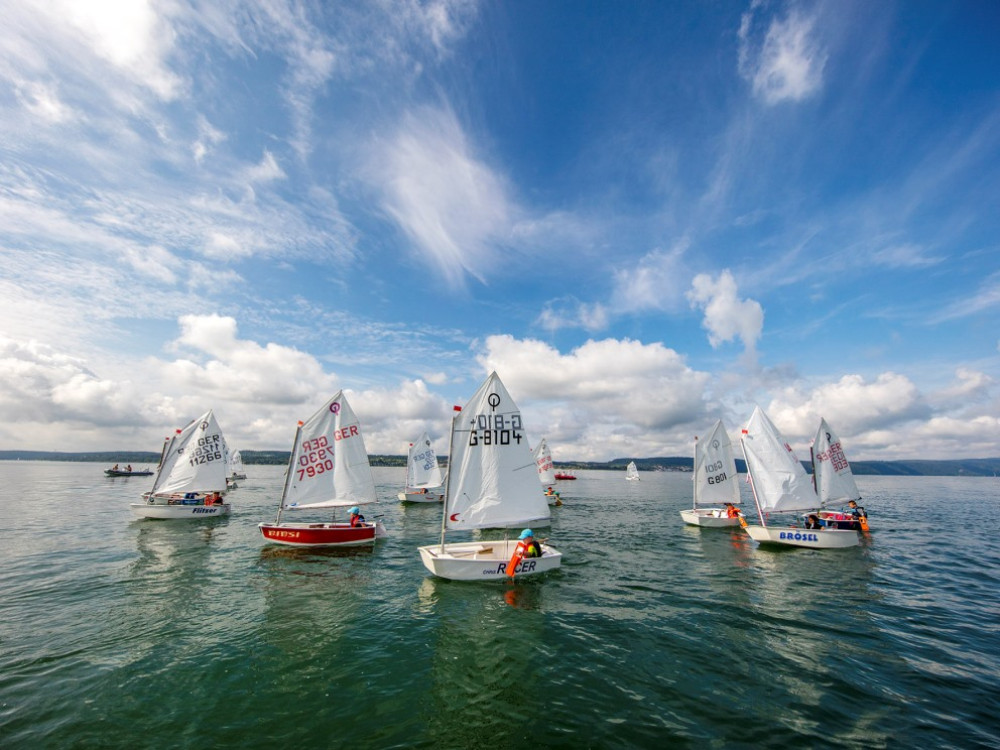 Zeilen op de Bodensee