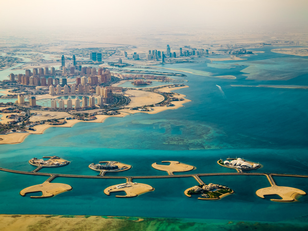Qatar vanuit de lucht