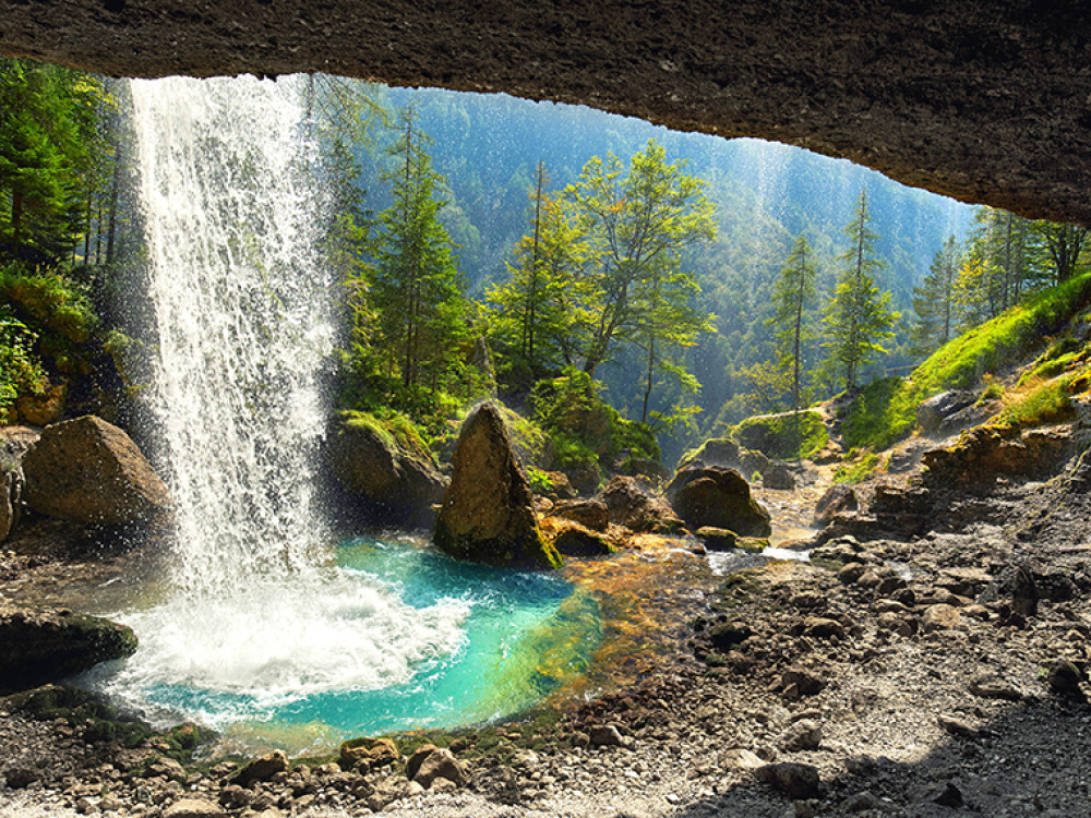 Pericnik waterval in Slovenië