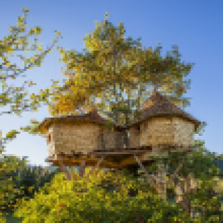 Afbeelding voor Maisonne - Tree houses in Frankrijk
