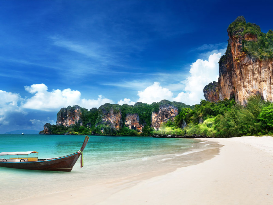 Stranden bij Krabi