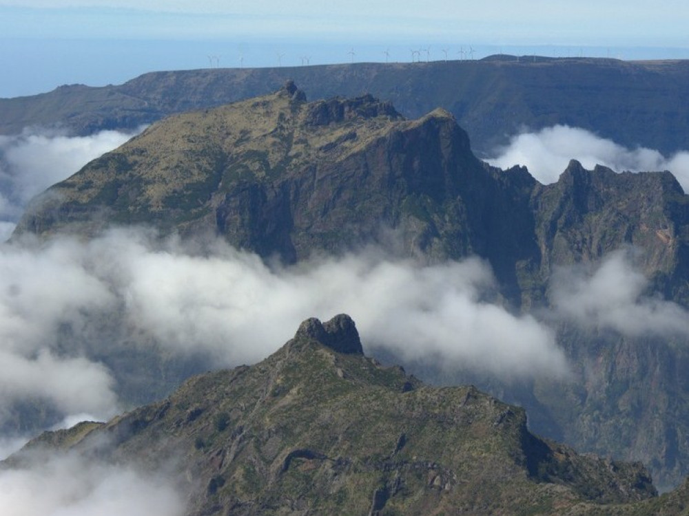 Zicht vanaf Pico do Arieiro