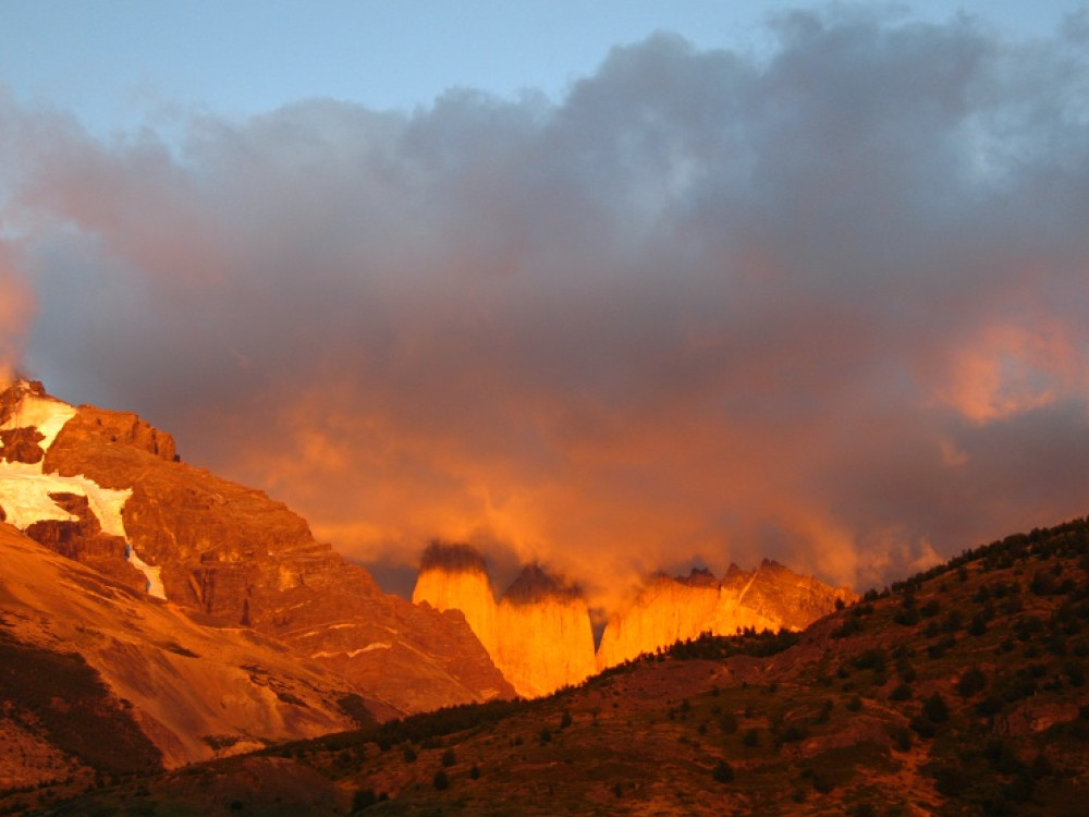 Ochtendgloren Torres del Paine