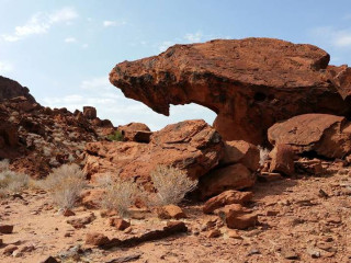 Afbeelding voor Twyfelfontein in Namibië