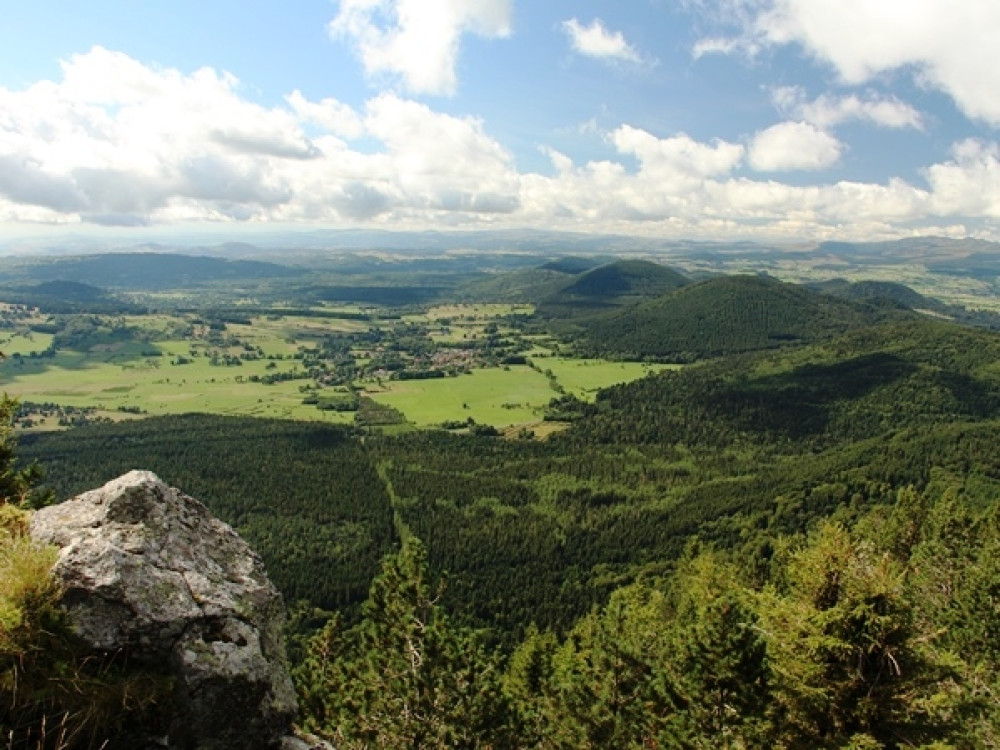 Zicht vanaf Puy de Dôme