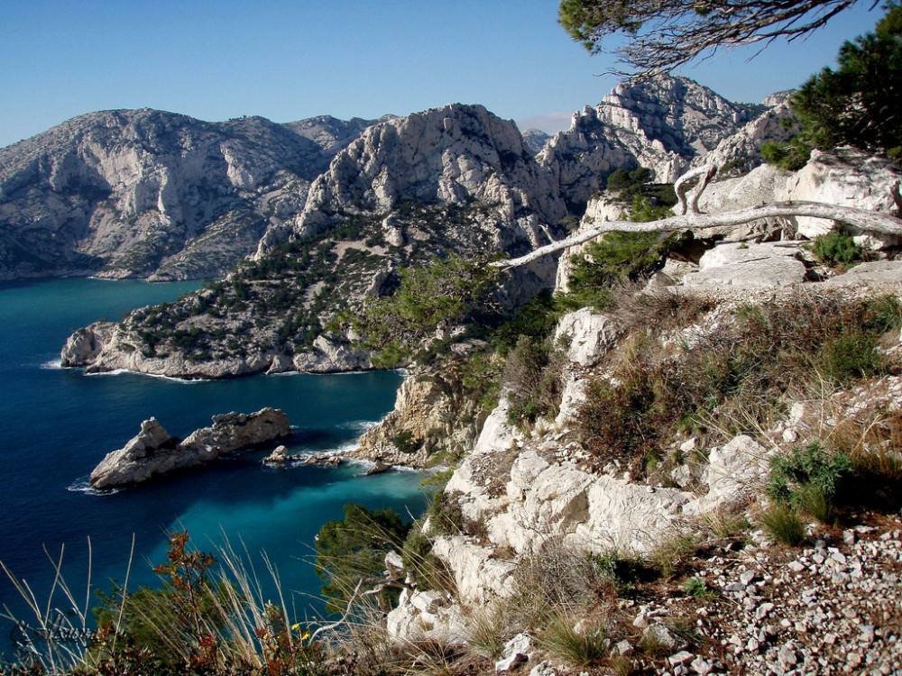 Calanque in Zuid-Frankrijk