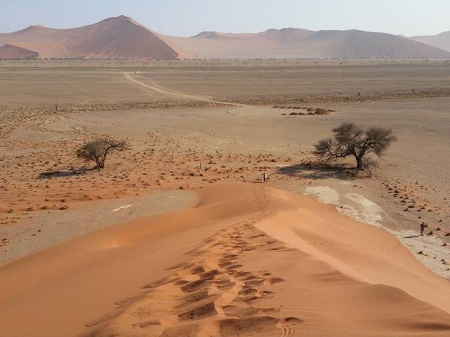 Duin beklimmen Sossusvlei Duin beklimmen Sossusvlei