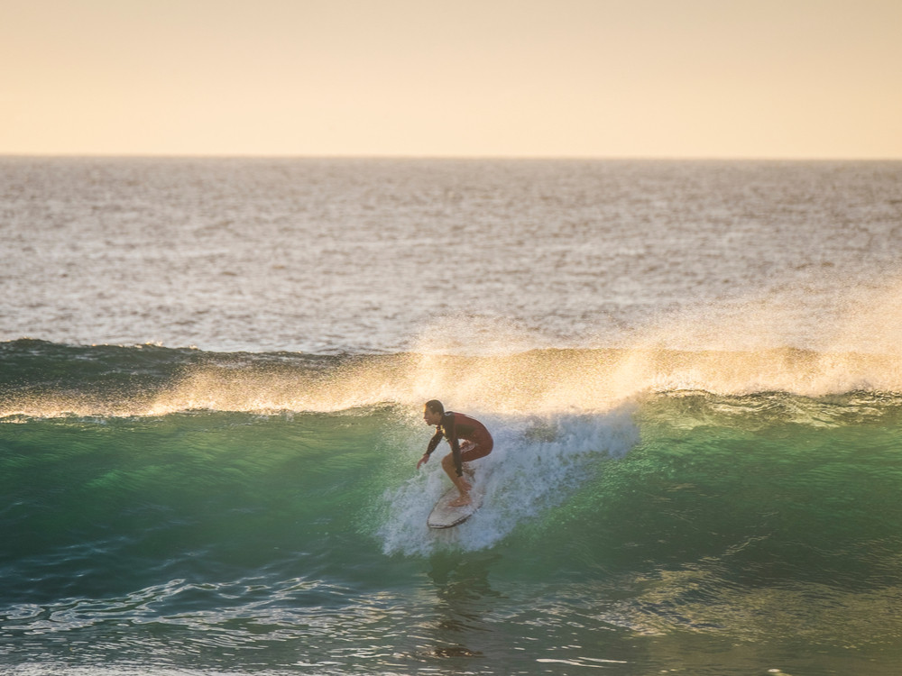 Surfer bij Tenerife