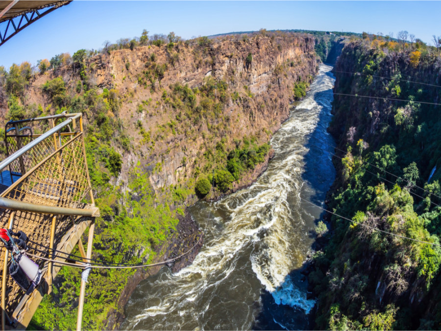 Bungeejumpen Victoria Falls