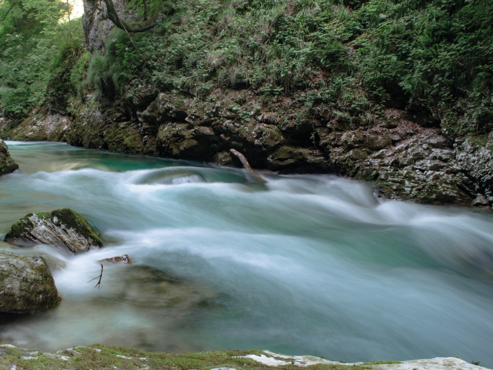 Sterke stroming in de kloof