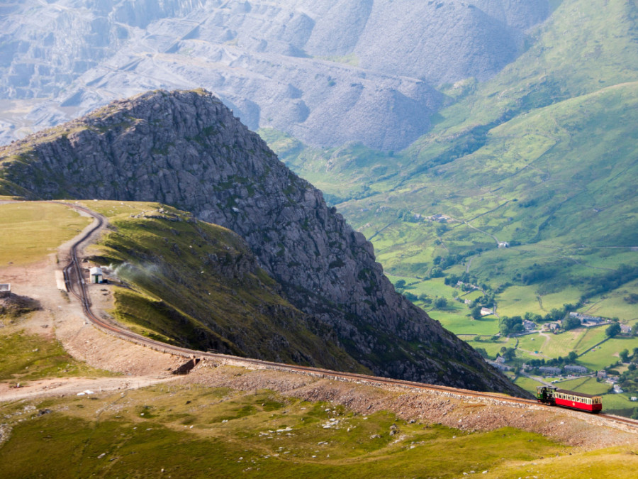 Treintje op de Snowdon