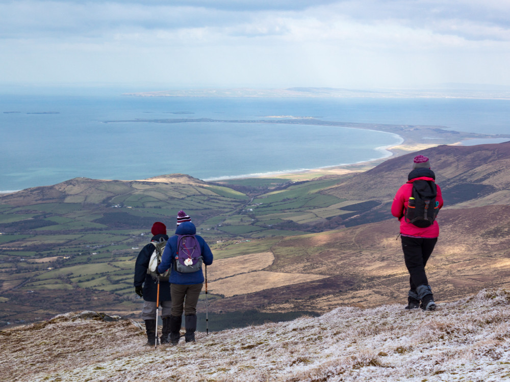 Hikers op Slievanea