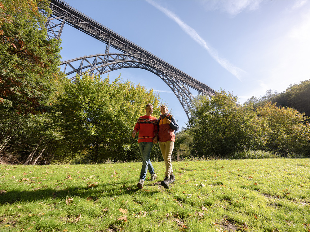 Wandeling bij de Müngstener brug