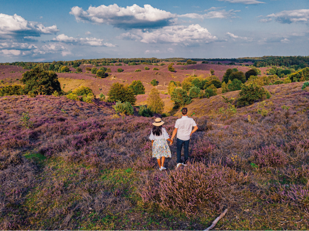 Wandelen door de heide