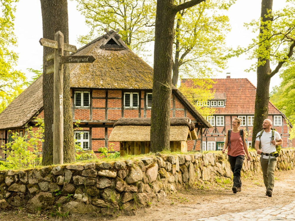 Wandelaars in Wilsede