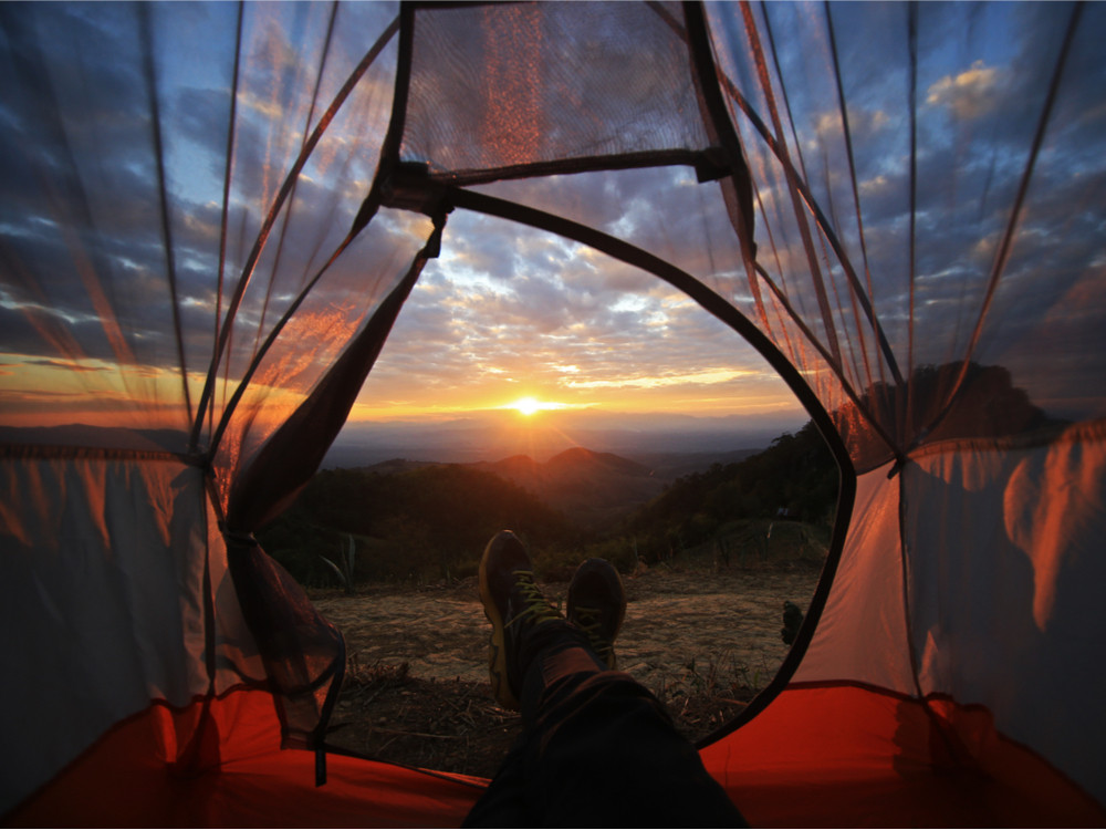 De mooiste uitzichten vanuit je tent