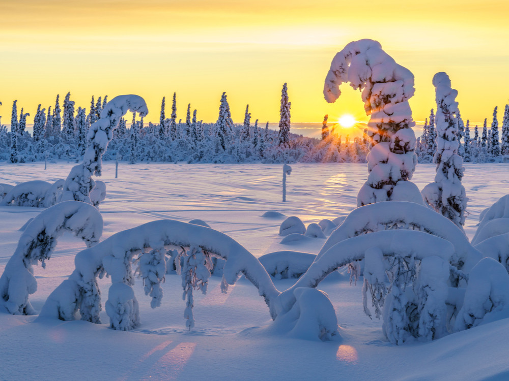 Scandinavië in de winter