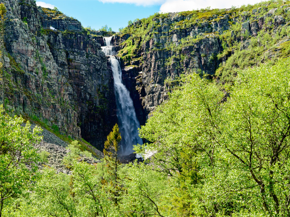 Njupeskar Waterval