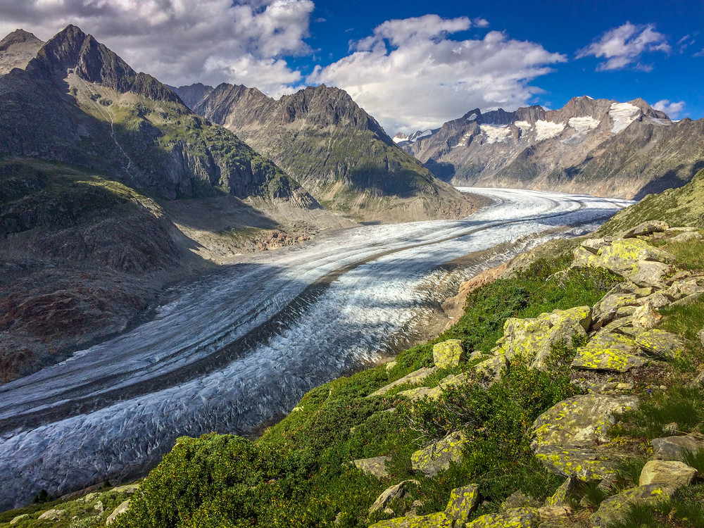 Zicht vanaf de Bettmerhorn